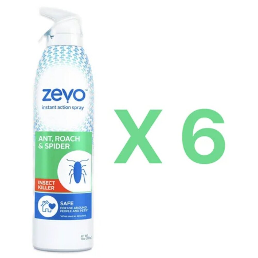 NEW (6 pack X2) Zevo Instant Action Crawling Insect Killer 10oz